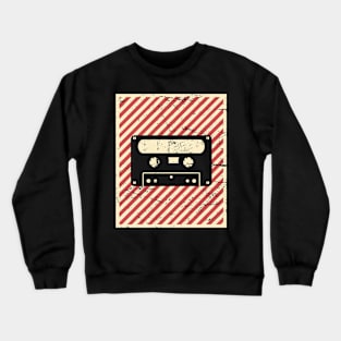 Vintage Style Cassette Poster Crewneck Sweatshirt